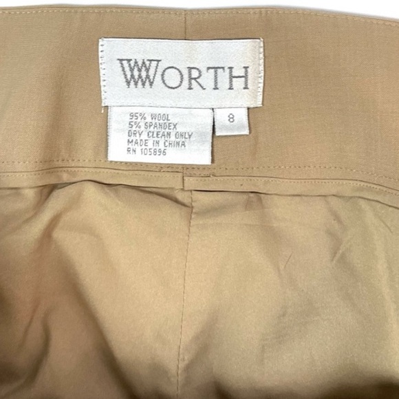 Worth wool dress pants beige - Picture 3 of 4